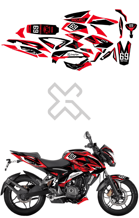 Pulsar NS 200 Full Sticker | Pulsar NS 200 Full Body Sticker